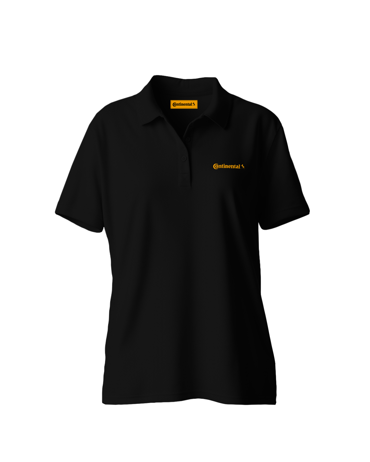 Koszulka polo damska Continental | Czarna